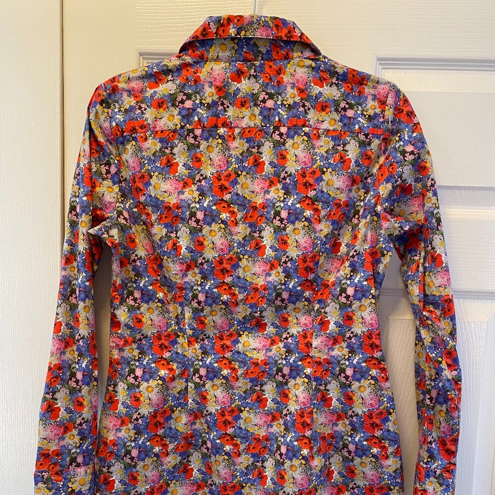 Hawes & Curtis Fitted Floral Bright Button Down Shirt - NWOT - Medium - Picture 2 of 7